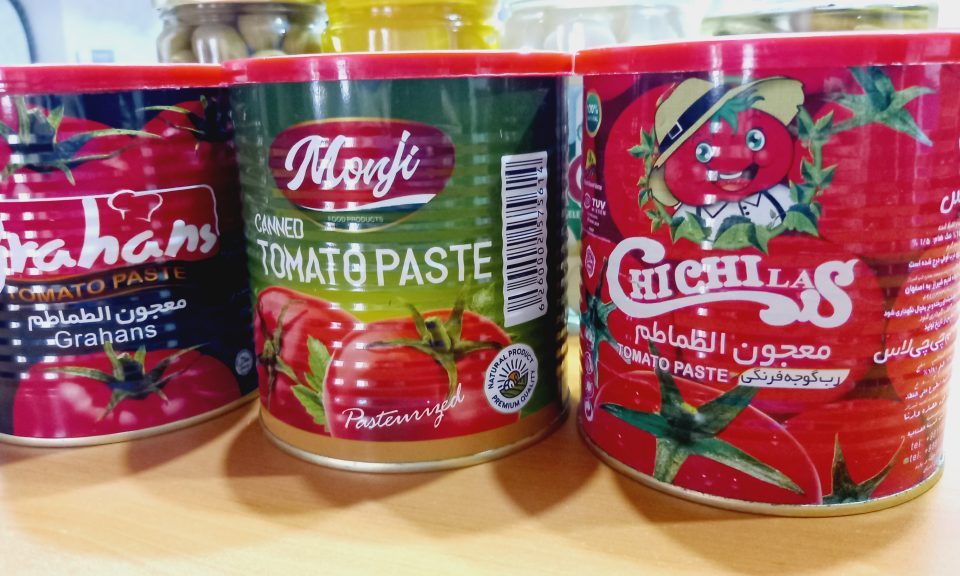 خرید رب گوجه با برند های معتبر از صنایع غذایی خزر عصاره وارنا